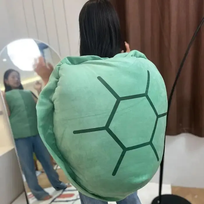 100CM Giant Removable Turtle Clothes Plush Toys Stuffed Soft Tortoise Shell Pillow for Funny Rave Party Creative Birthday Gifts