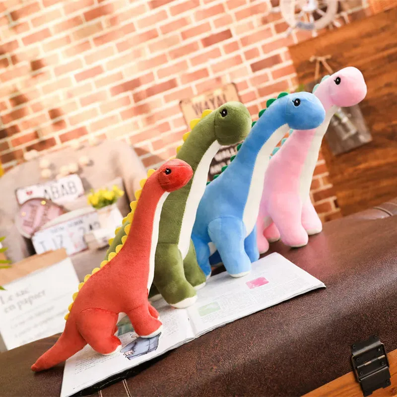 2020 new 35/60cm Cartoon dinosaur Long neck Plush Toy soft animal Stuffed doll High quality Kawaii christmas gift for children