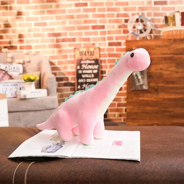 2020 new 35/60cm Cartoon dinosaur Long neck Plush Toy soft animal Stuffed doll High quality Kawaii christmas gift for children