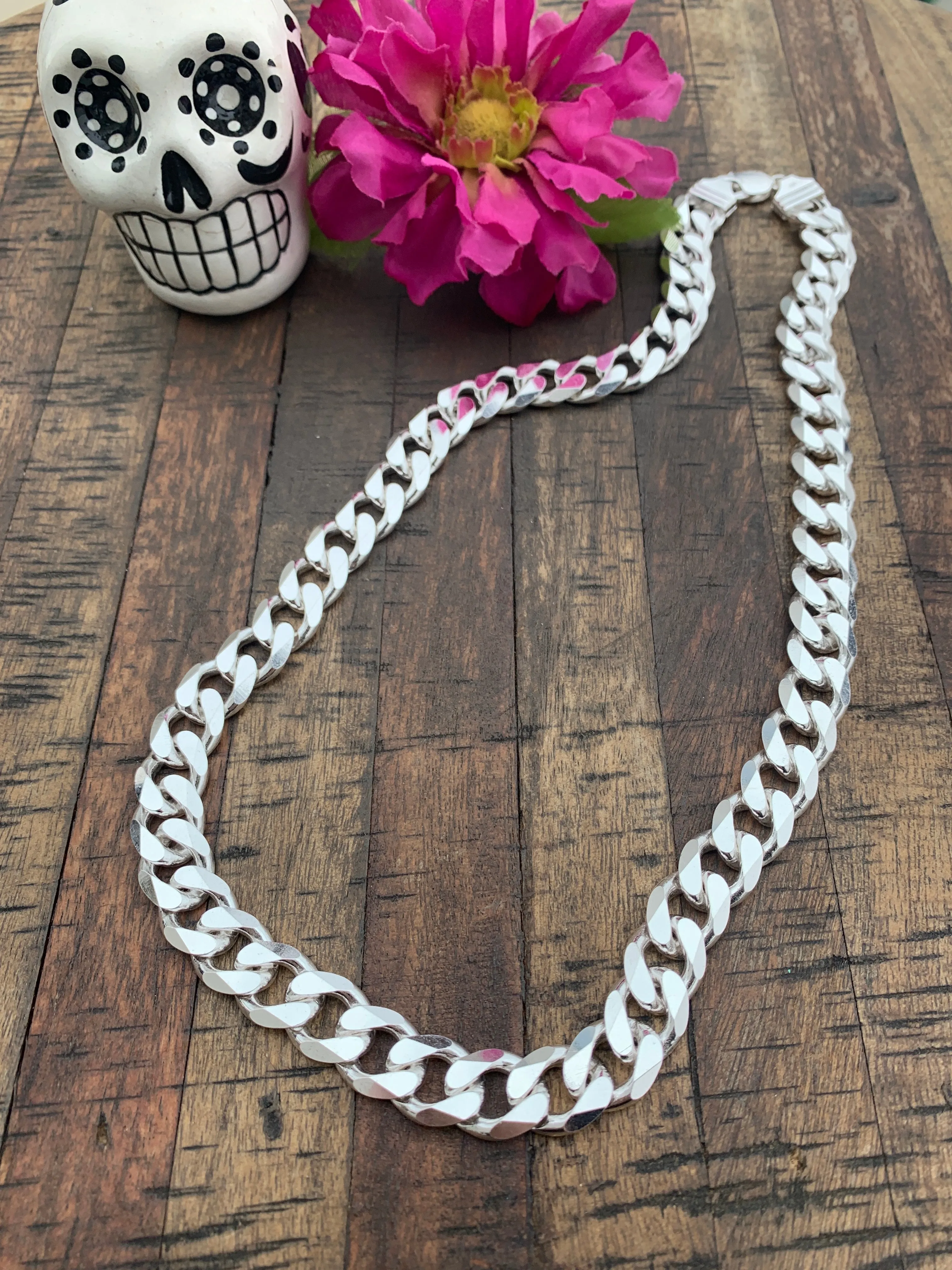 24" Sterling Silver Cuban Chain