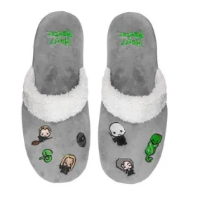 3 x Mens Womens Harry Potter Dark Arts Kawaii Slippers Grey