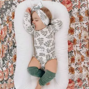 4-piece Baby Leaf Cotton Set