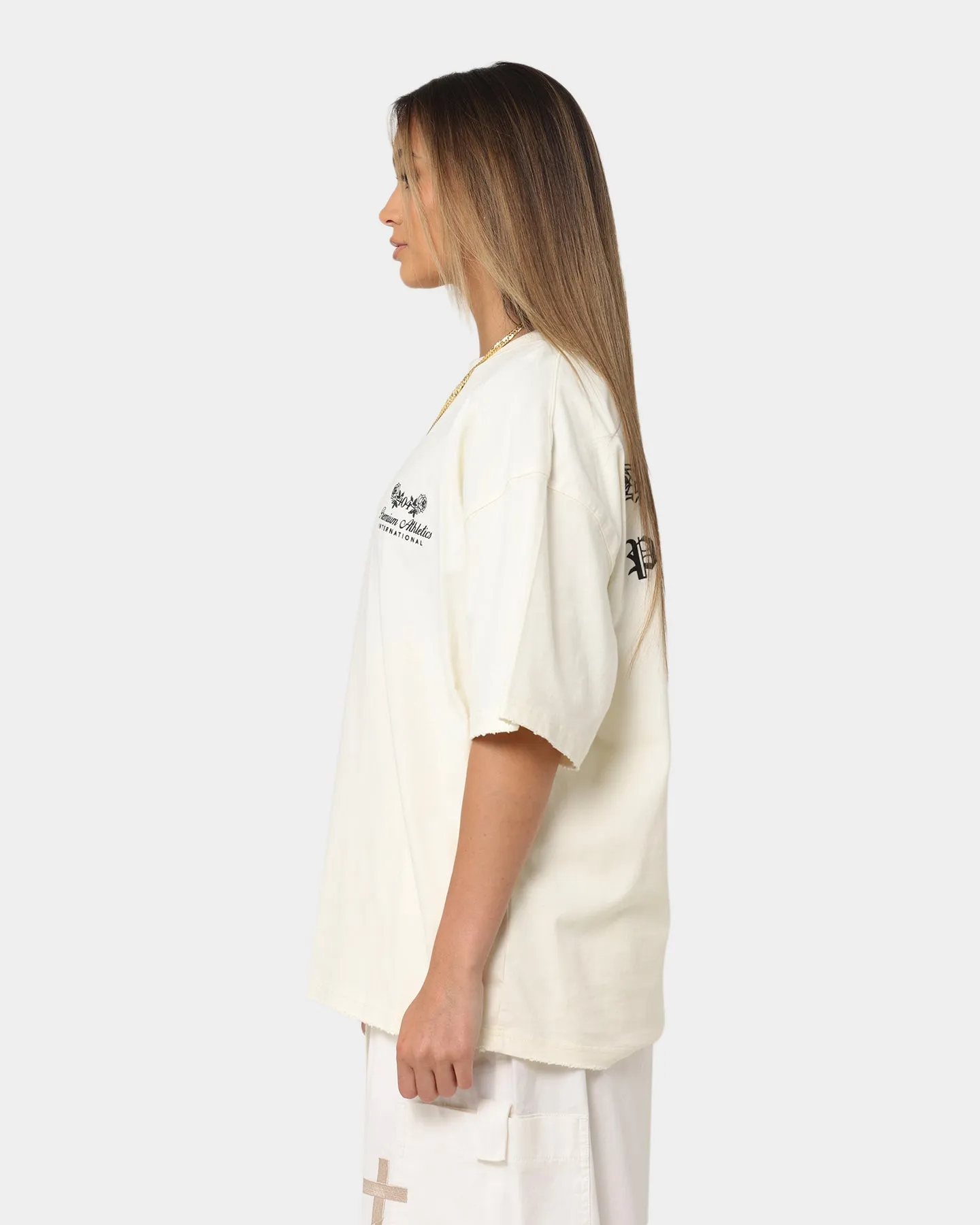 404 Premium Athletics Raw T-Shirt Off White