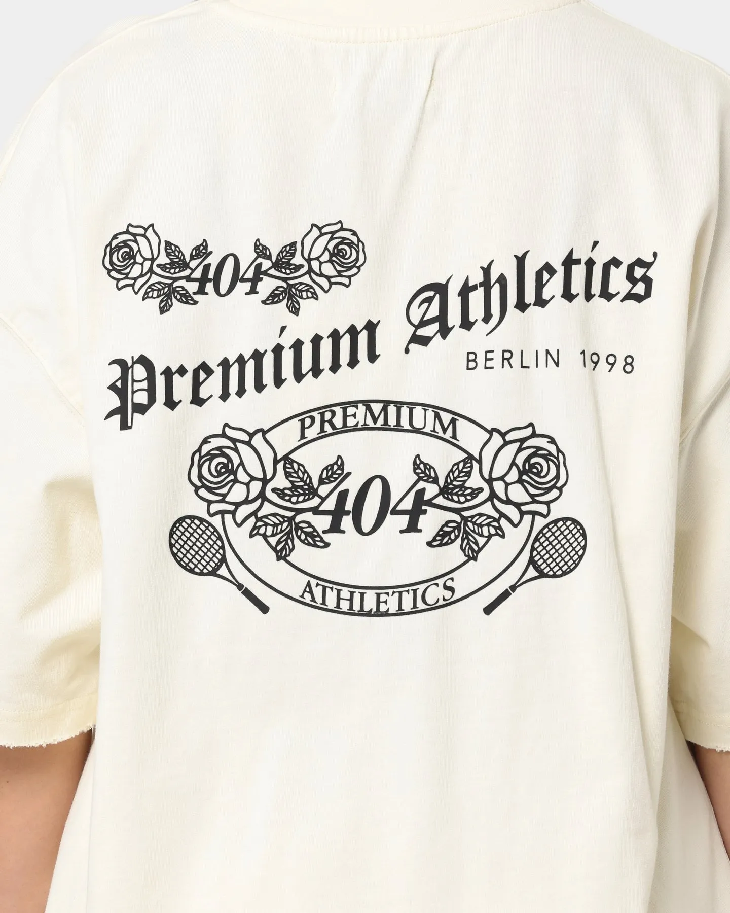 404 Premium Athletics Raw T-Shirt Off White