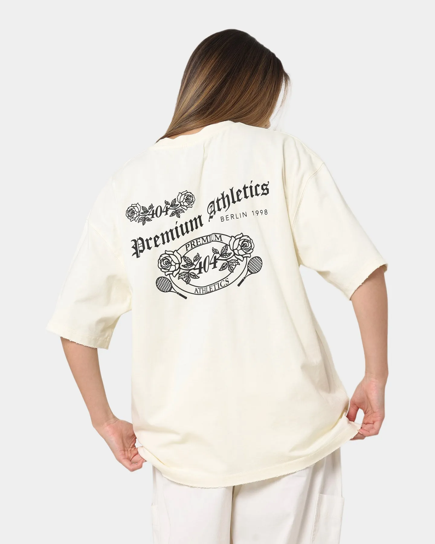 404 Premium Athletics Raw T-Shirt Off White