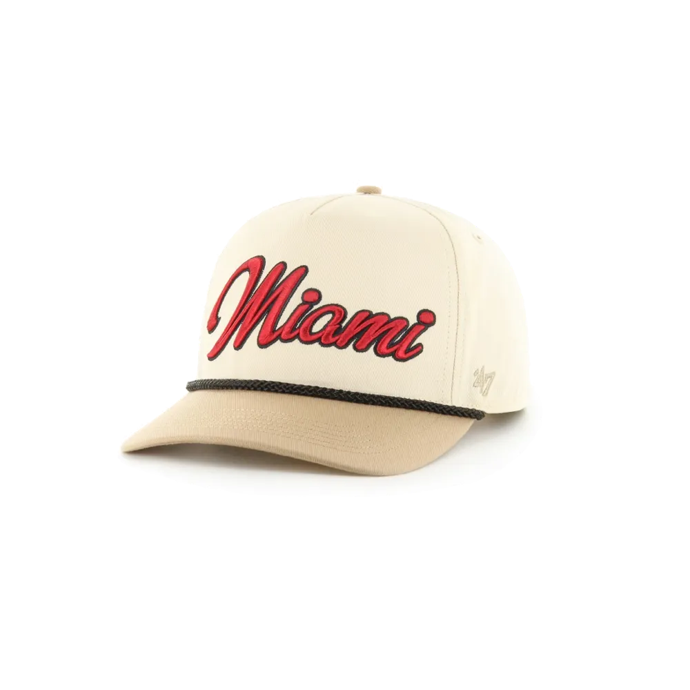 '47 Brand Miami HEAT Overhand Tan Snapback