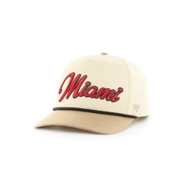 '47 Brand Miami HEAT Overhand Tan Snapback