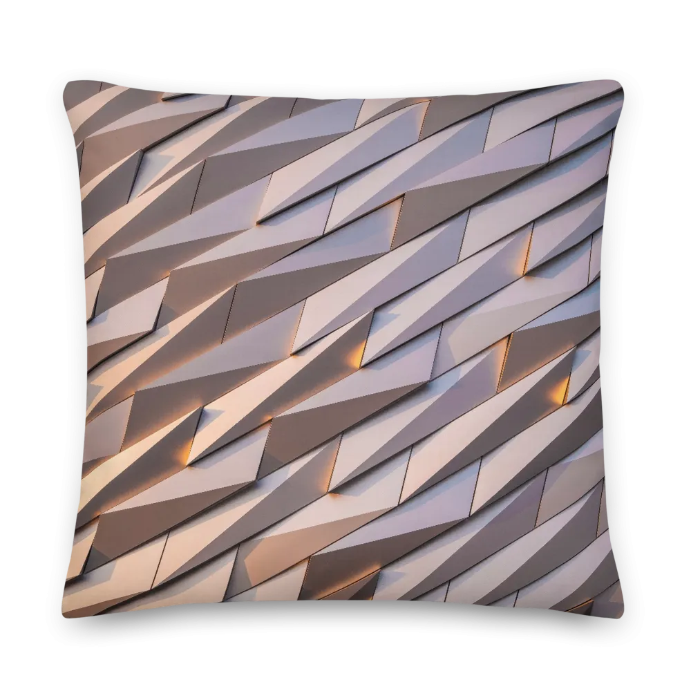 Abstract Metal Square Premium Pillow