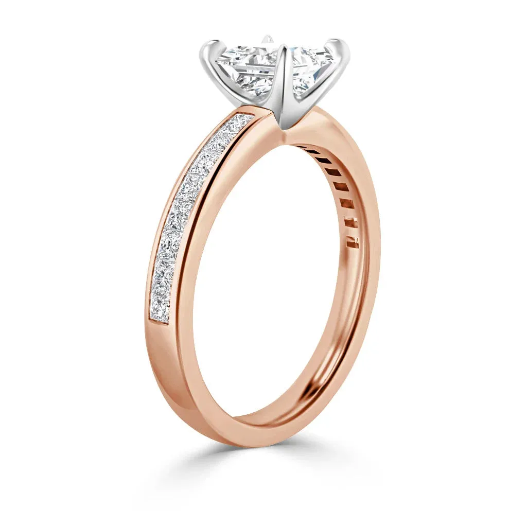 Amelia - 18ct Rose Gold - Asscher