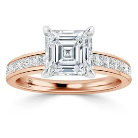 Amelia - 18ct Rose Gold - Asscher