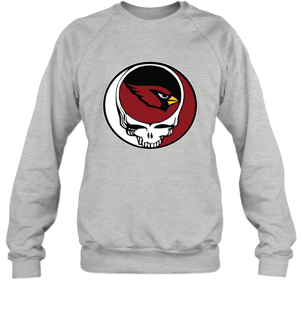 Arizona Cardinals Grateful Dead Steal Your Face NFL Football Adult Sweatshirt