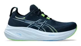 Asics Gel Nimbus 26 (D Width) -  French Blue/ Electric Lime (Mens)