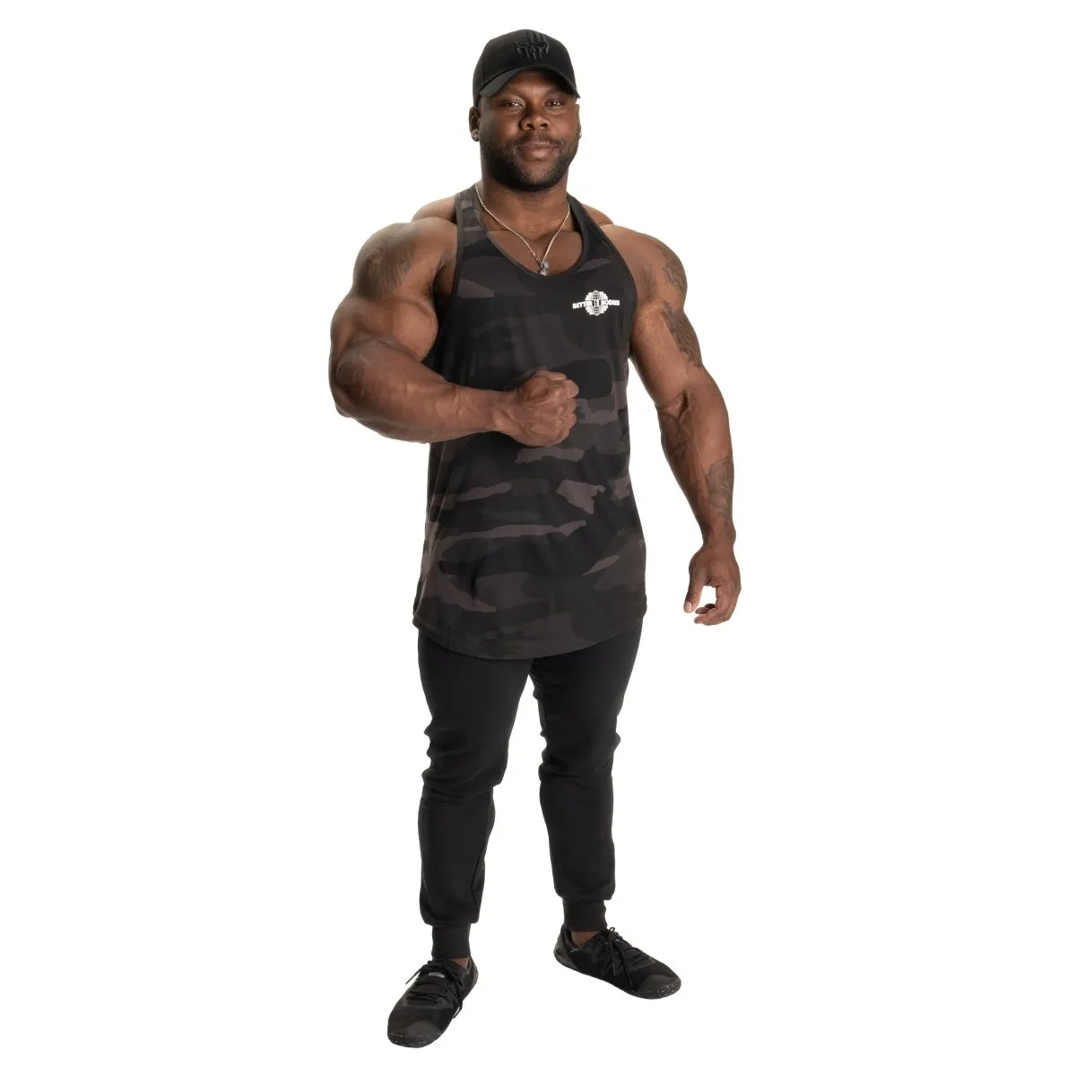 Better Bodies Essential T-Back V2 - Dark Camo