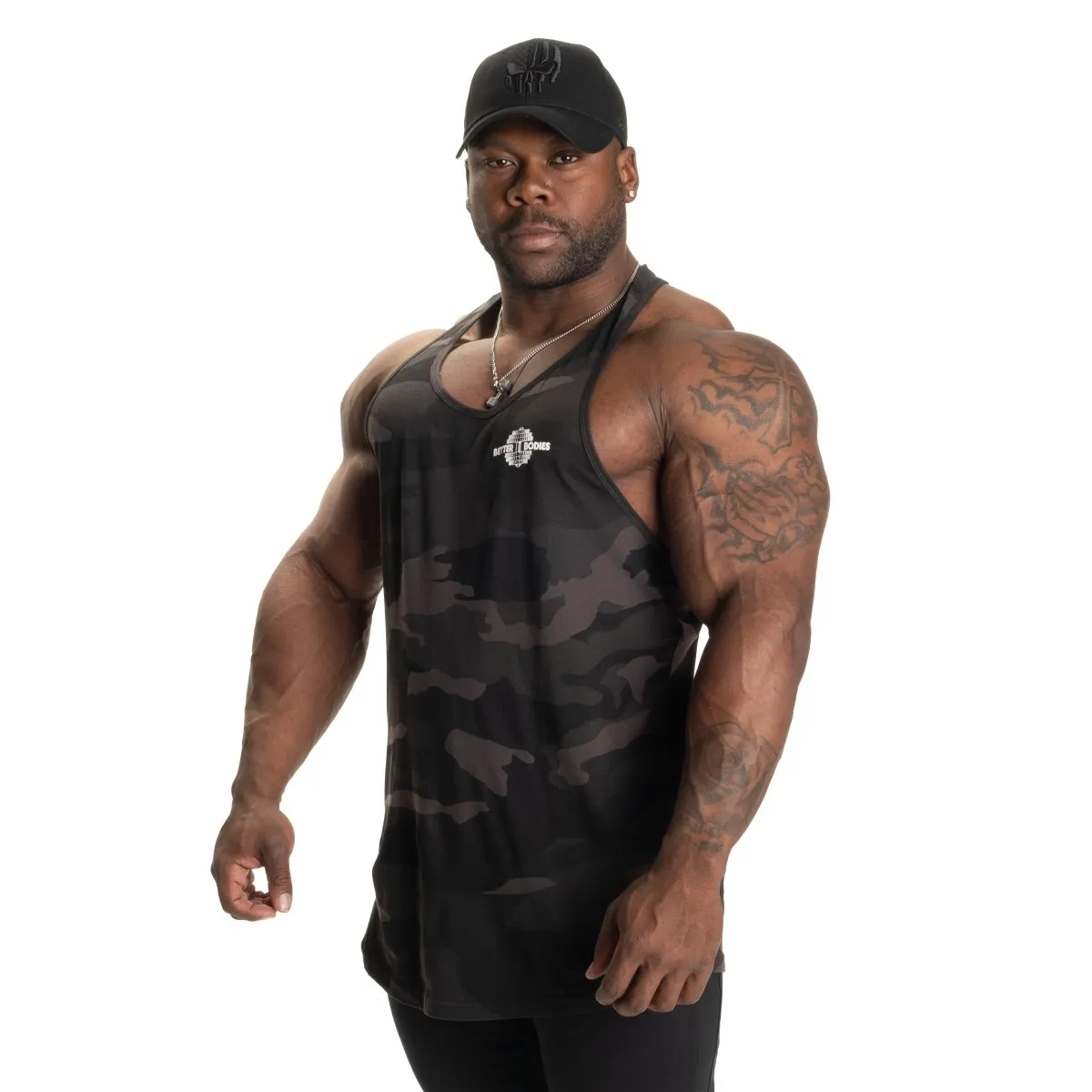 Better Bodies Essential T-Back V2 - Dark Camo