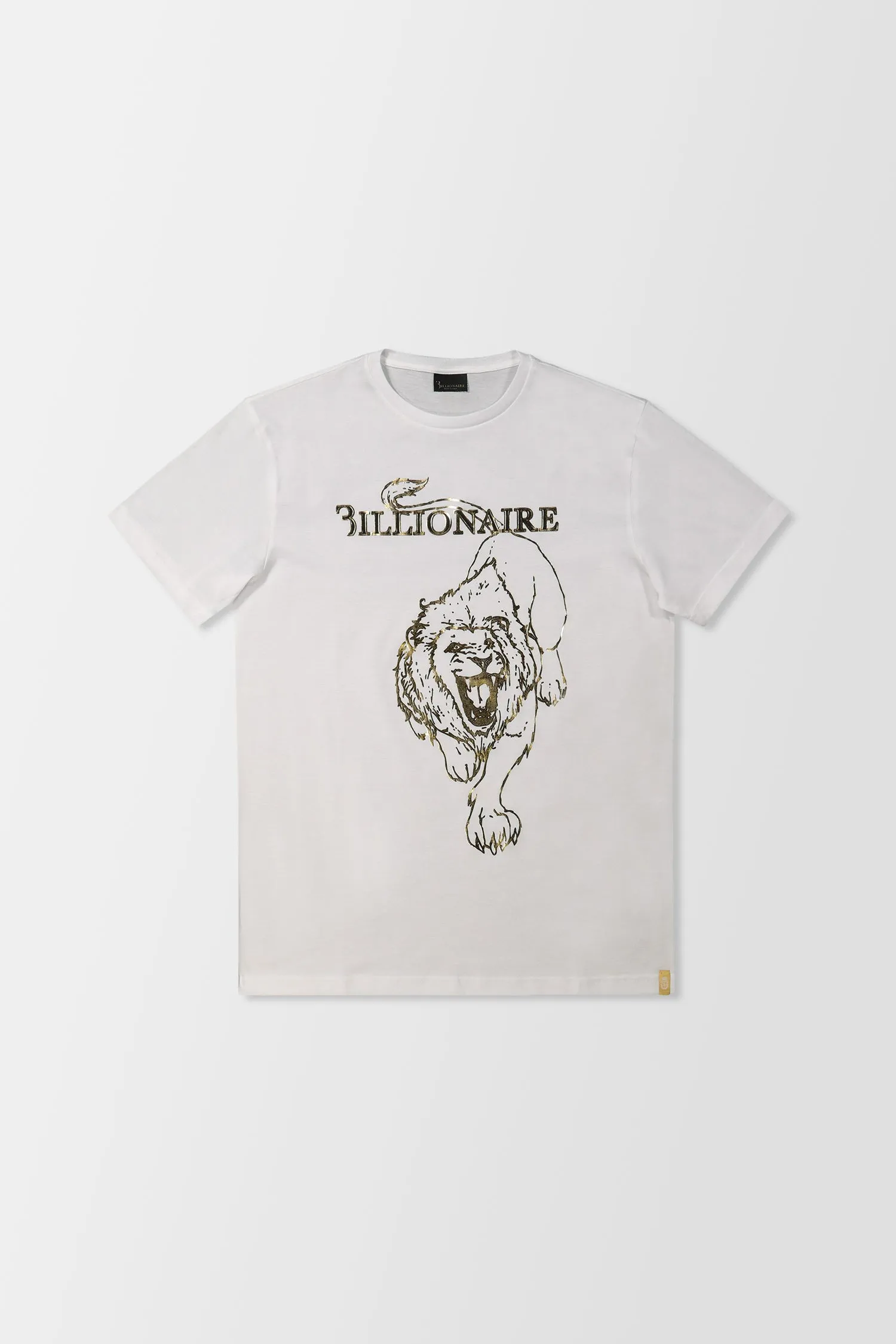 Billionaire White SS Lion Round Neck T-Shirt