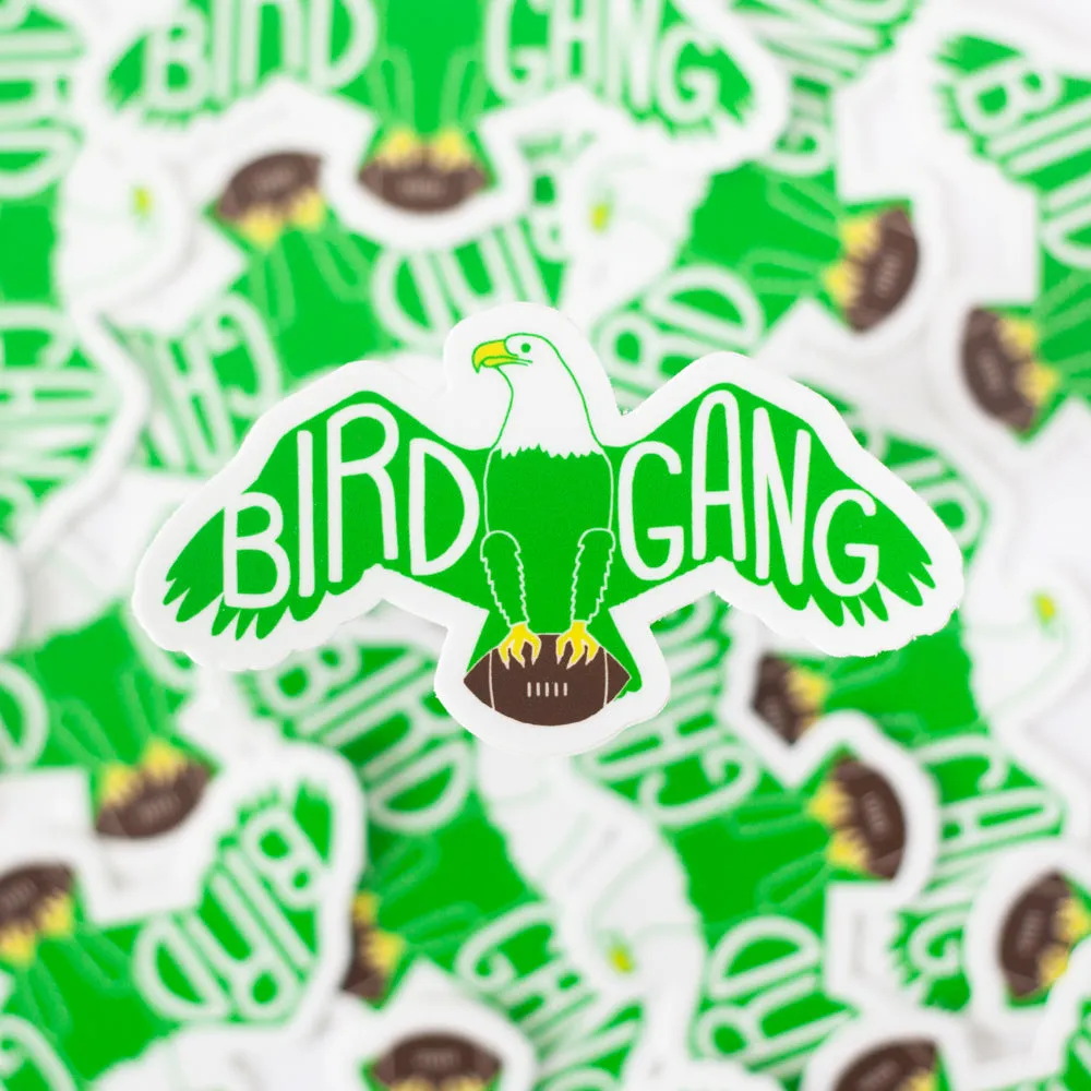 Bird Gang Philadelphia sticker, Philadelphia football sticker, fly eagles fly