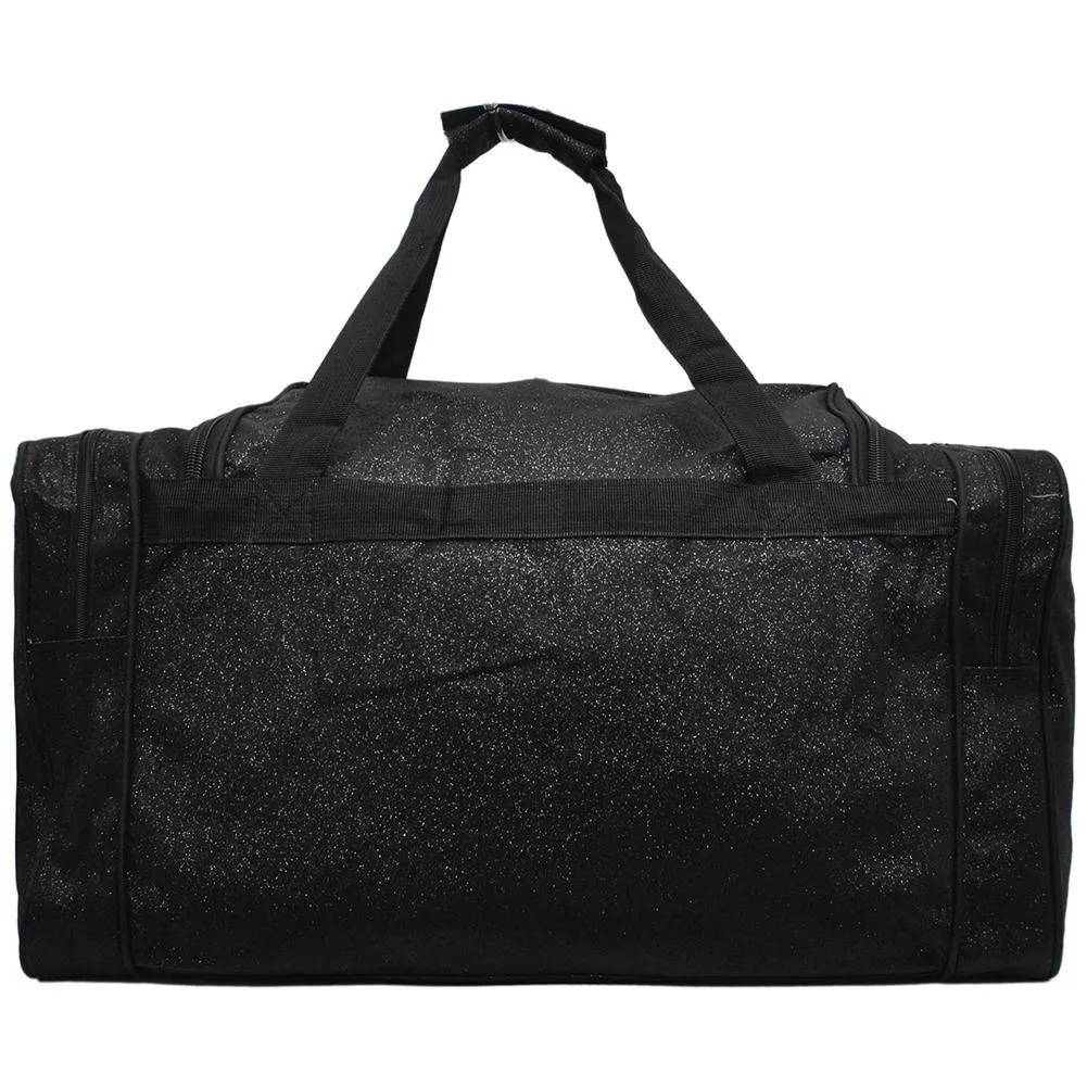 Black Glitter NGIL Canvas 23 Duffle Bag