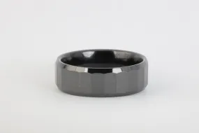 Black Stainless Steel Ring Band Size 12.25 (6.73g.)