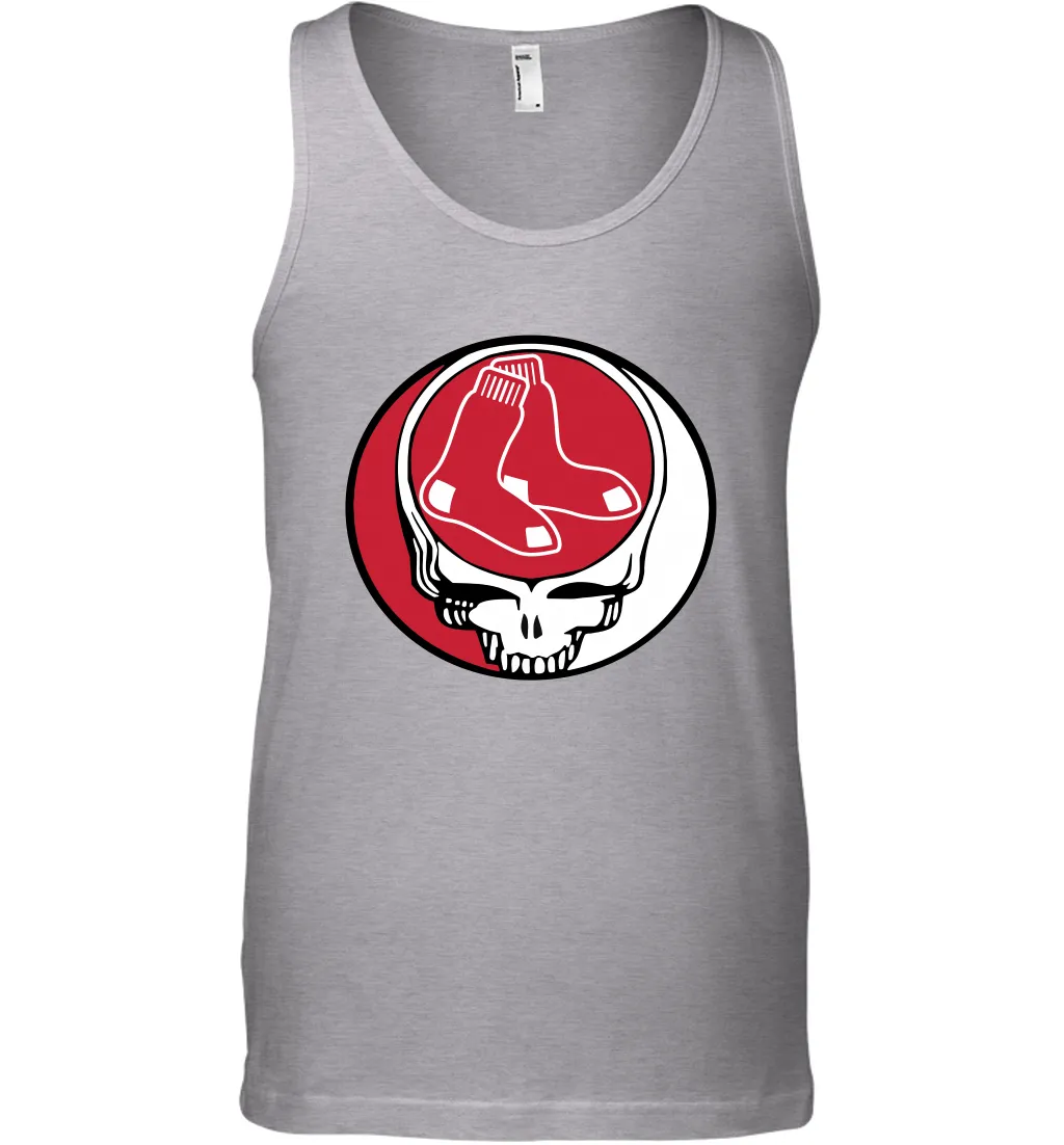 Boston Red Sox Grateful Dead Steal Your Face Baseball Mens Tank Top