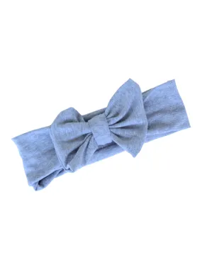 Bow Headband - Heather Gray