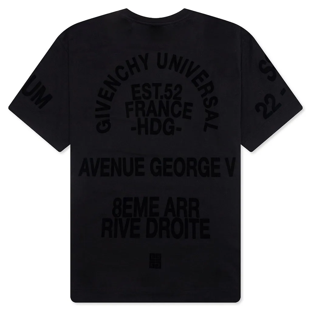 Boxy Fit T-Shirt - Black