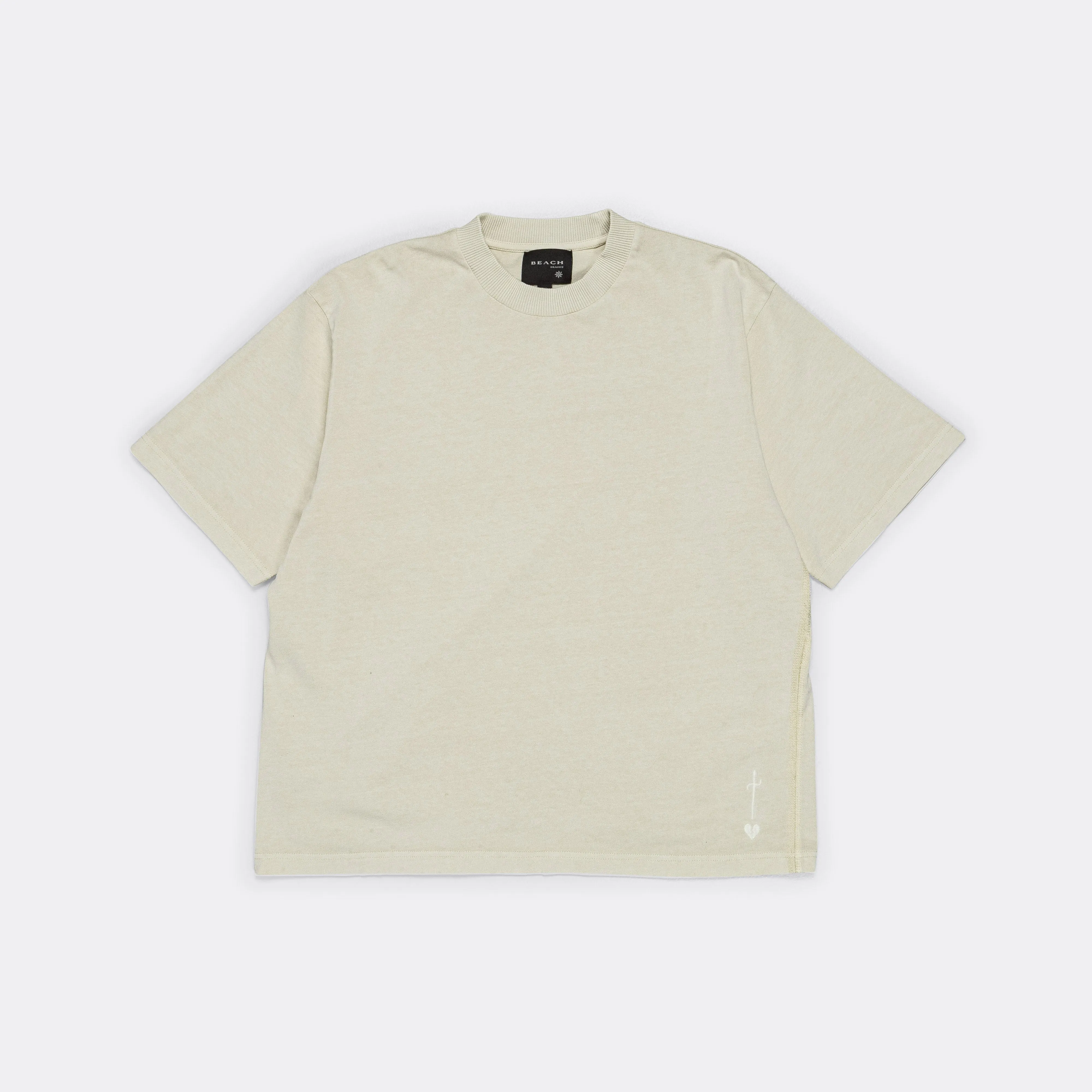 Boxy Tee - Bone/Bone