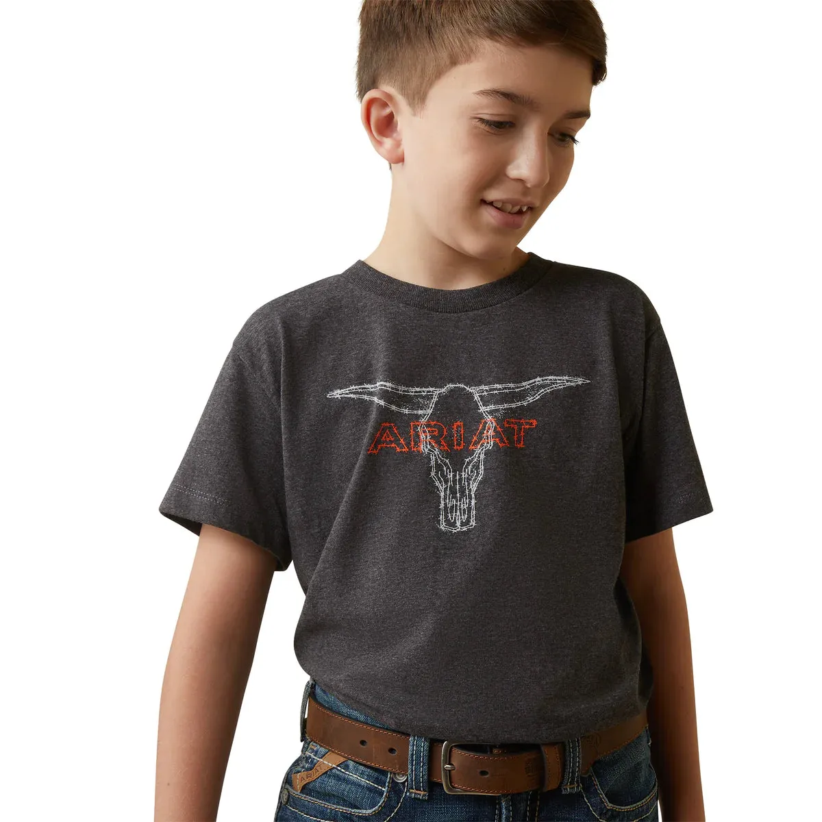 Boys Ariat Barbed Wire Steer T-Shirt