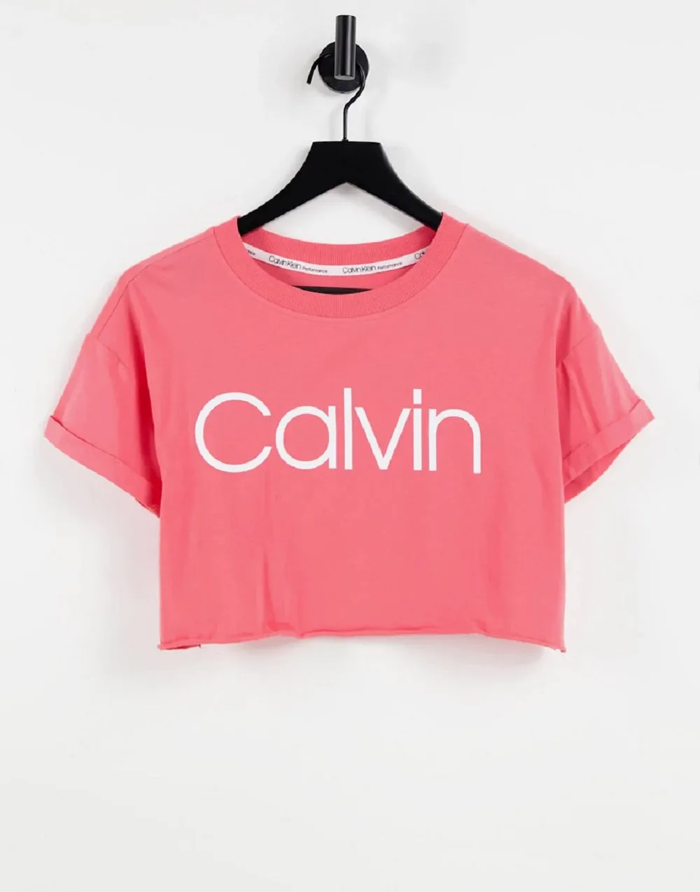 Calvin Klein Performance Women's Cropped Logo T-Shirt, Radiance, XS