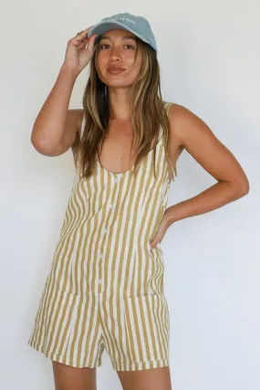 Camel Good Times Stripe Romper