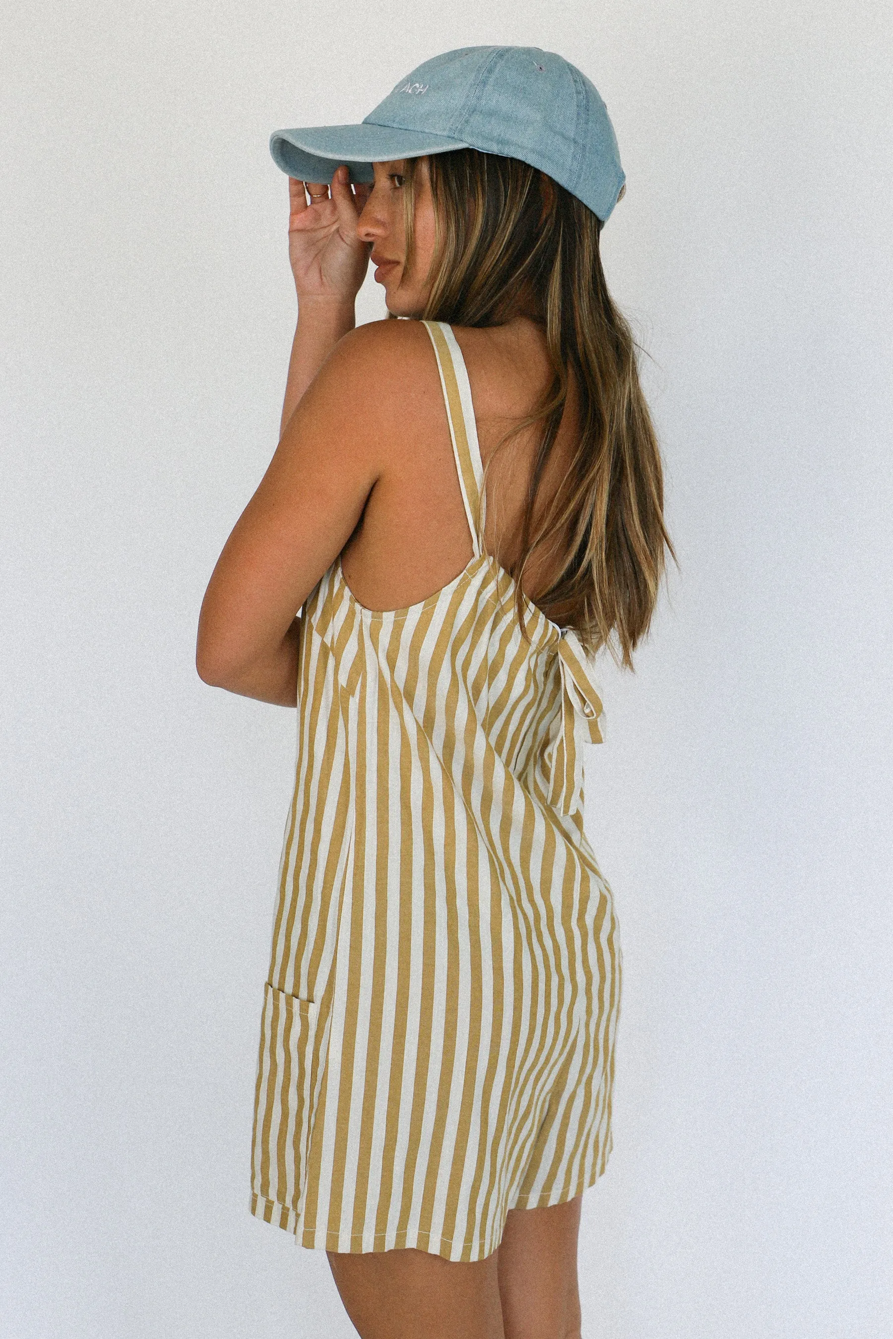 Camel Good Times Stripe Romper