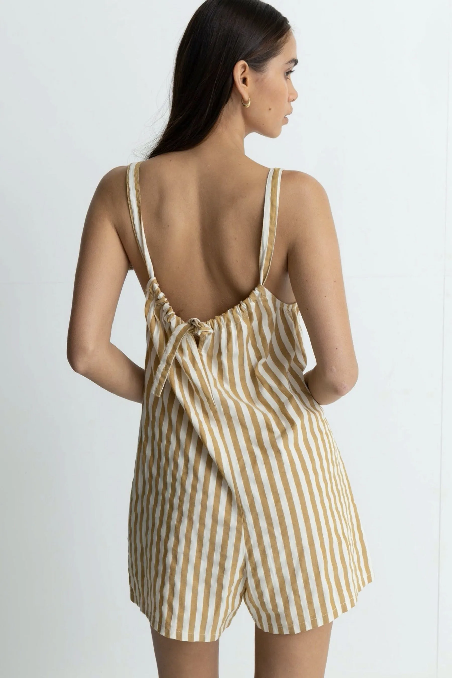 Camel Good Times Stripe Romper