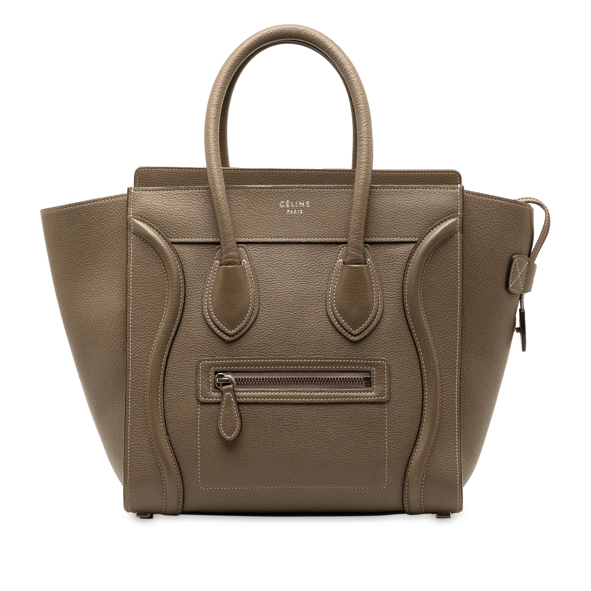 Celine Luggage Handbag Micro Brown