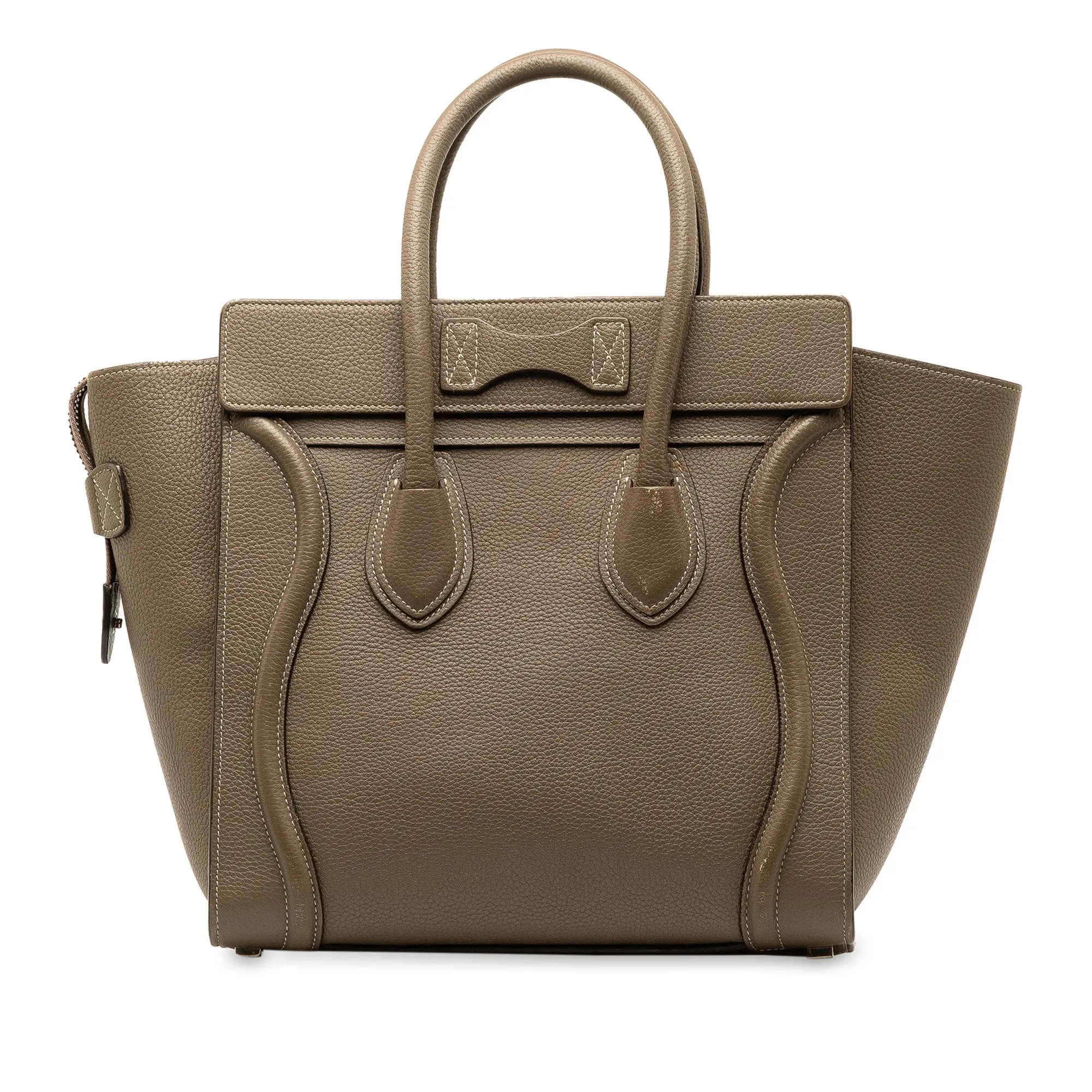 Celine Luggage Handbag Micro Brown