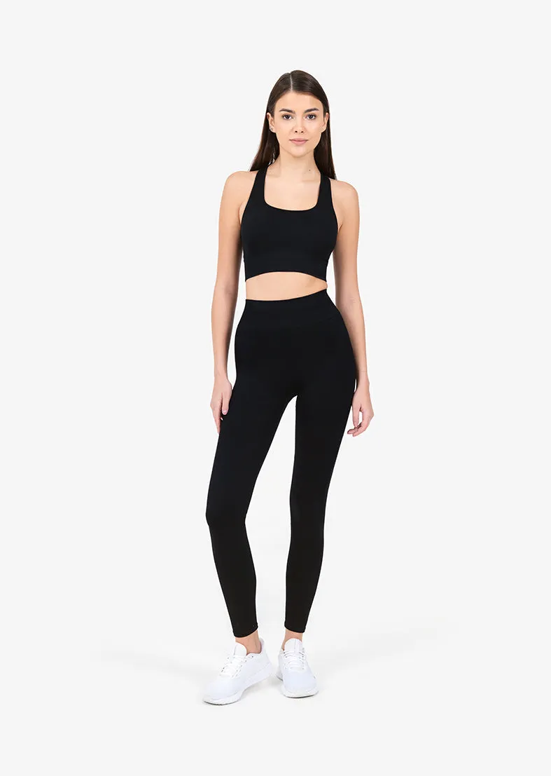 Chevron Seamless Legging Black