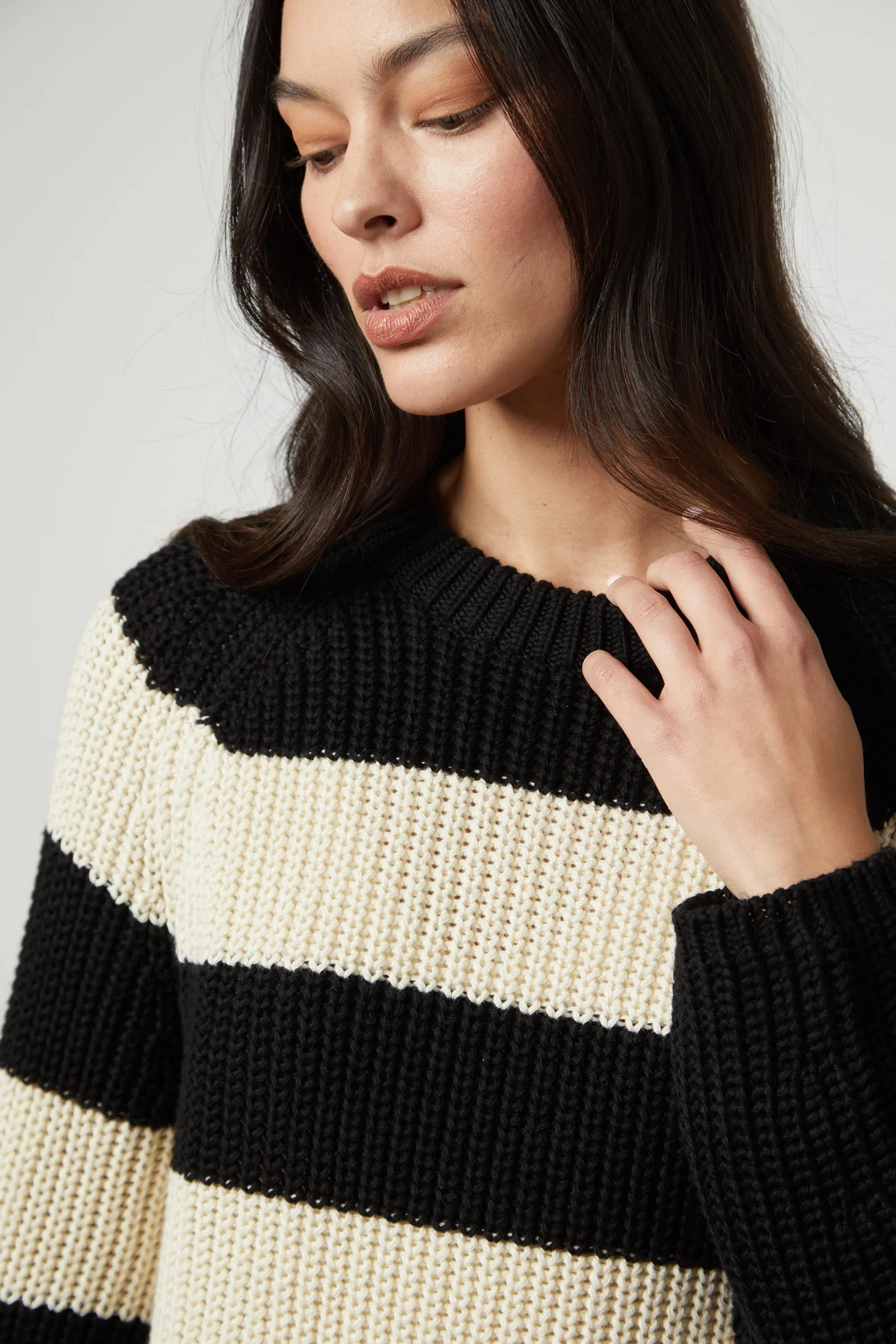 Ciara Stripe Cotton Jumper