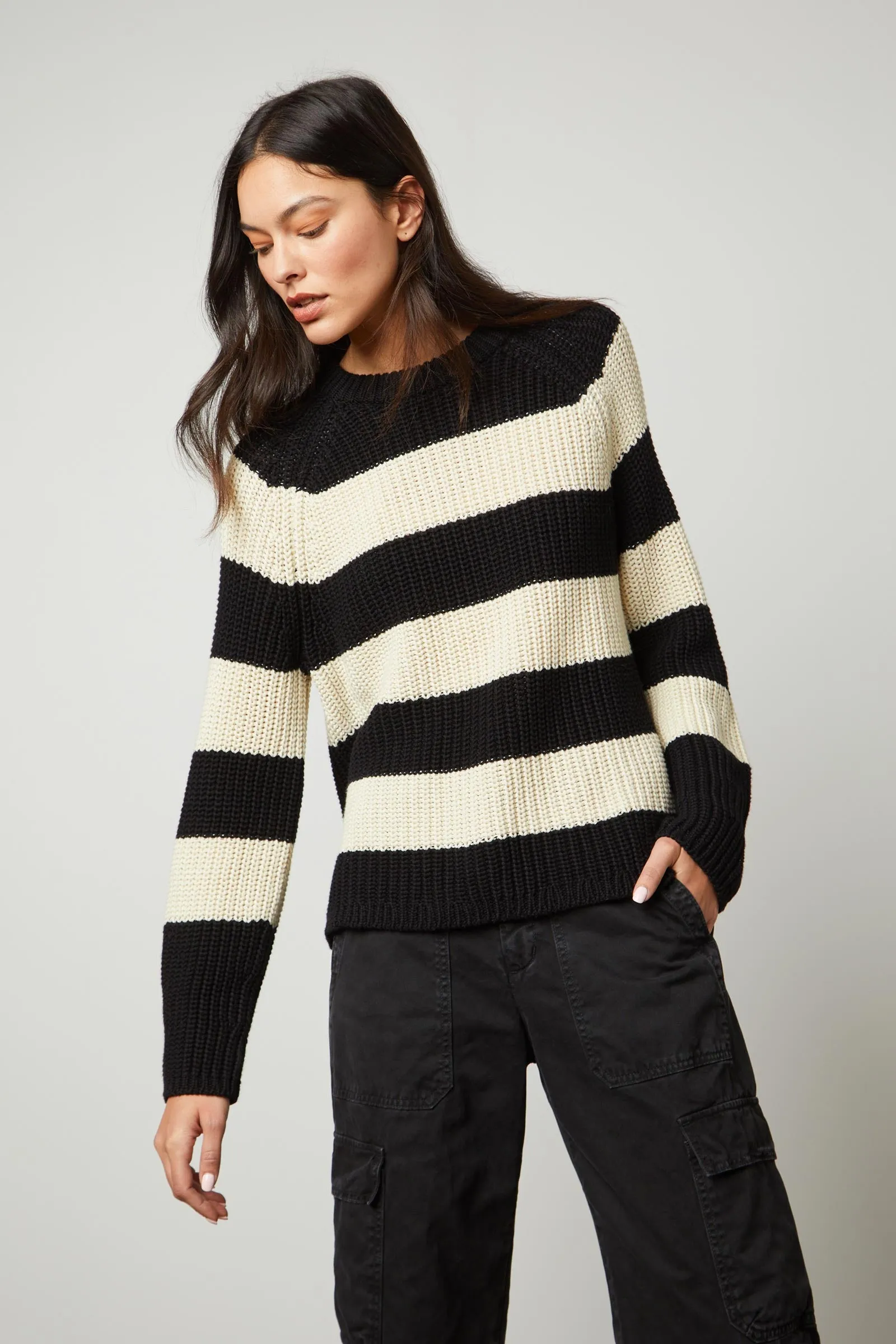 Ciara Stripe Cotton Jumper