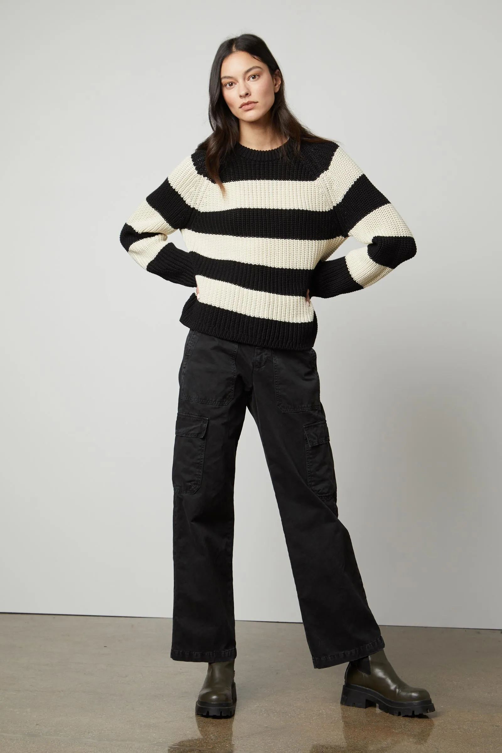 Ciara Stripe Cotton Jumper