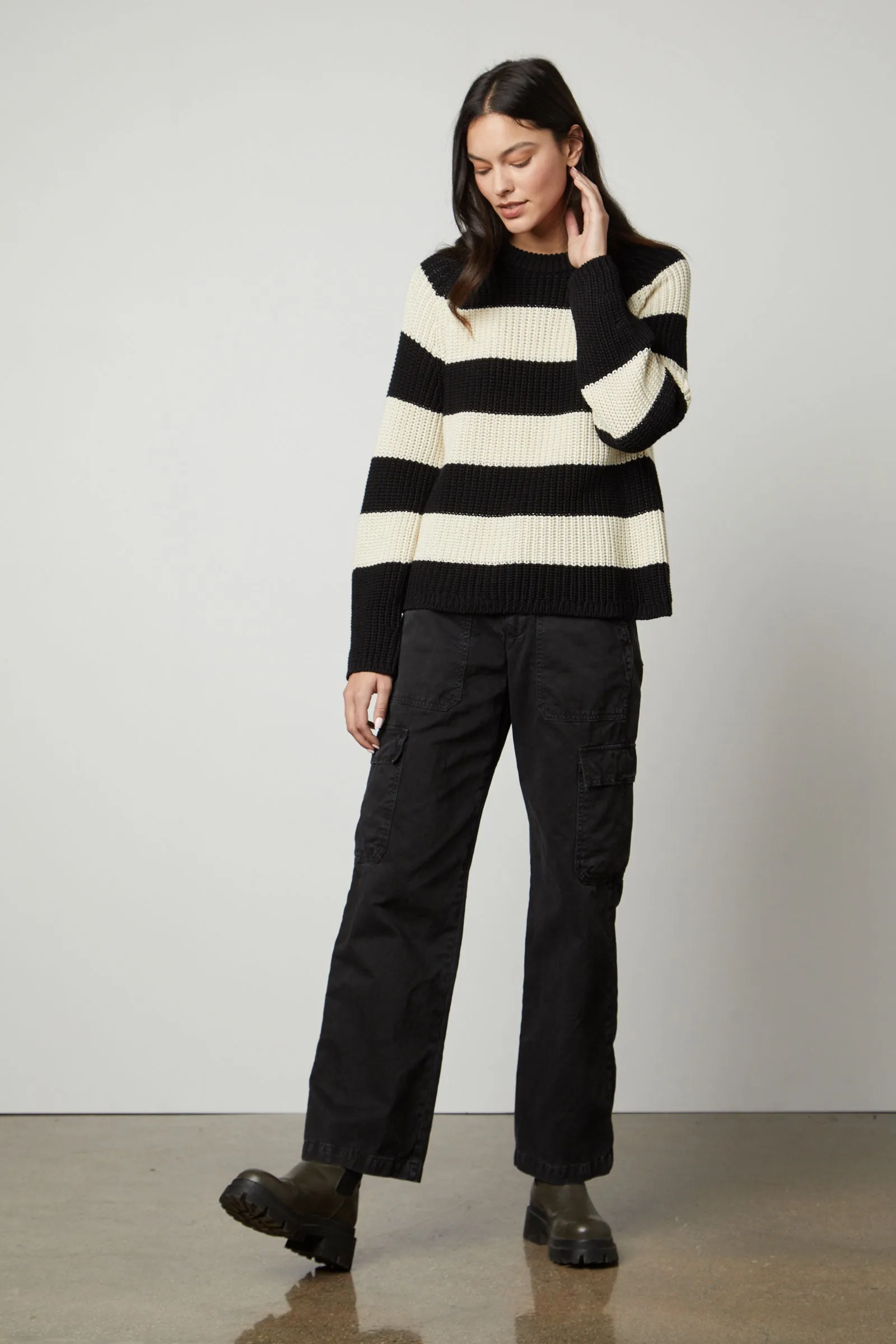 Ciara Stripe Cotton Jumper