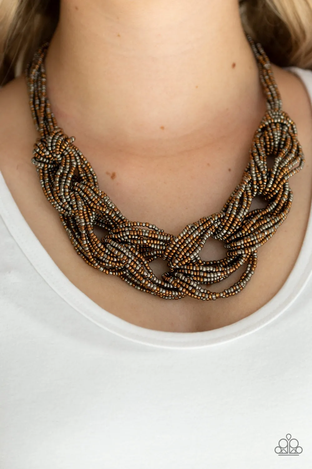 City Catwalk - Copper Paparazzi Necklace