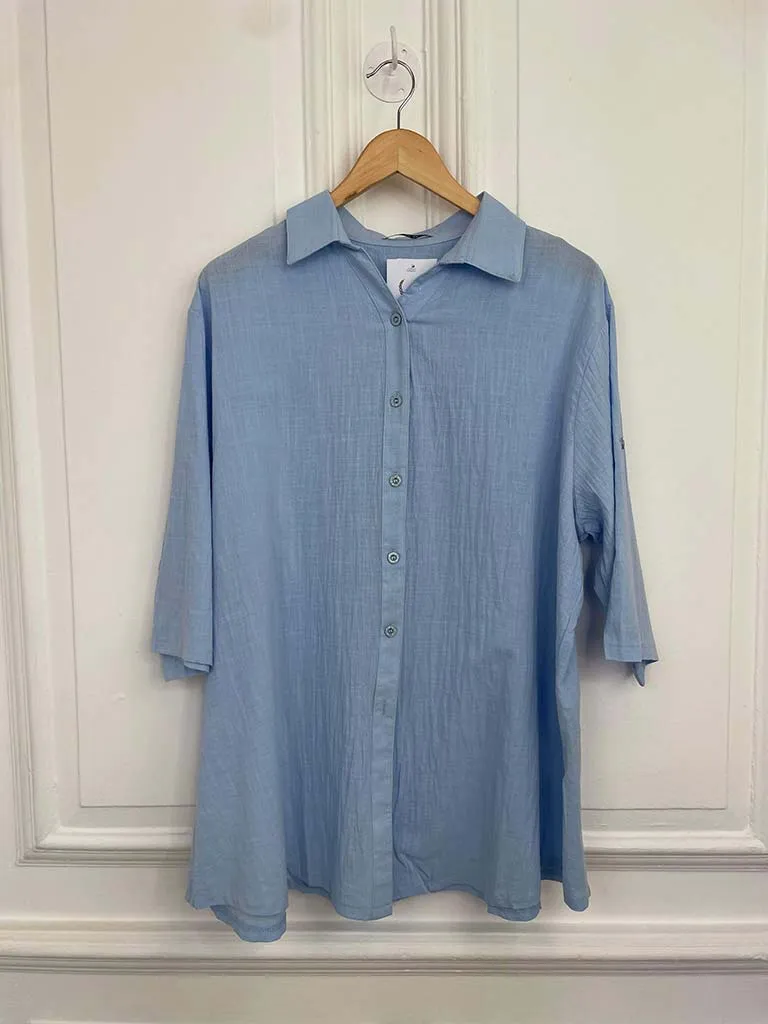 Classic Cotton Shirt - Sky