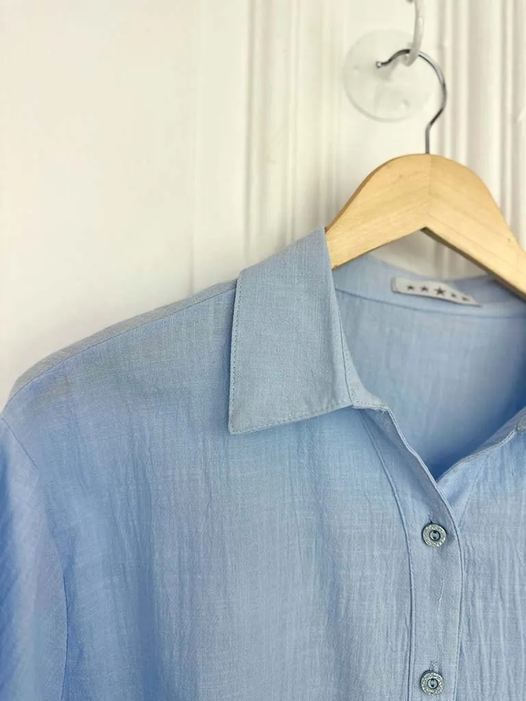 Classic Cotton Shirt - Sky