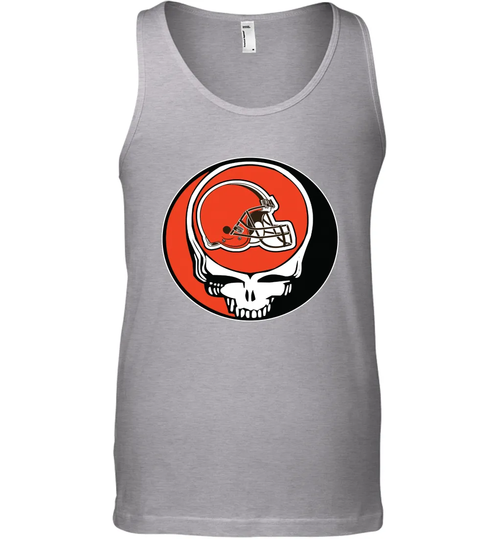 Cleveland Browns Grateful Dead Steal Your Face NFL Football Mens Tank Top