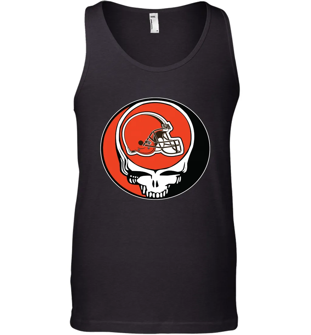 Cleveland Browns Grateful Dead Steal Your Face NFL Football Mens Tank Top