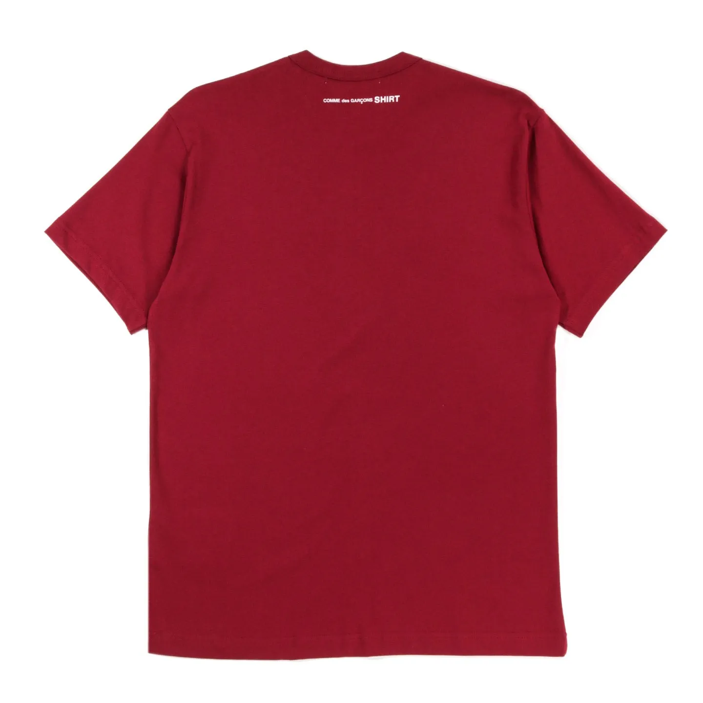 COMME DES GARCONS SHIRT T016 T-SHIRT BURGUNDY