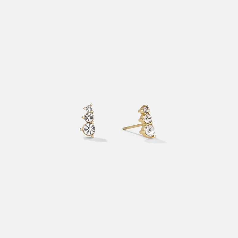 Concetta Crystal Trio Studs