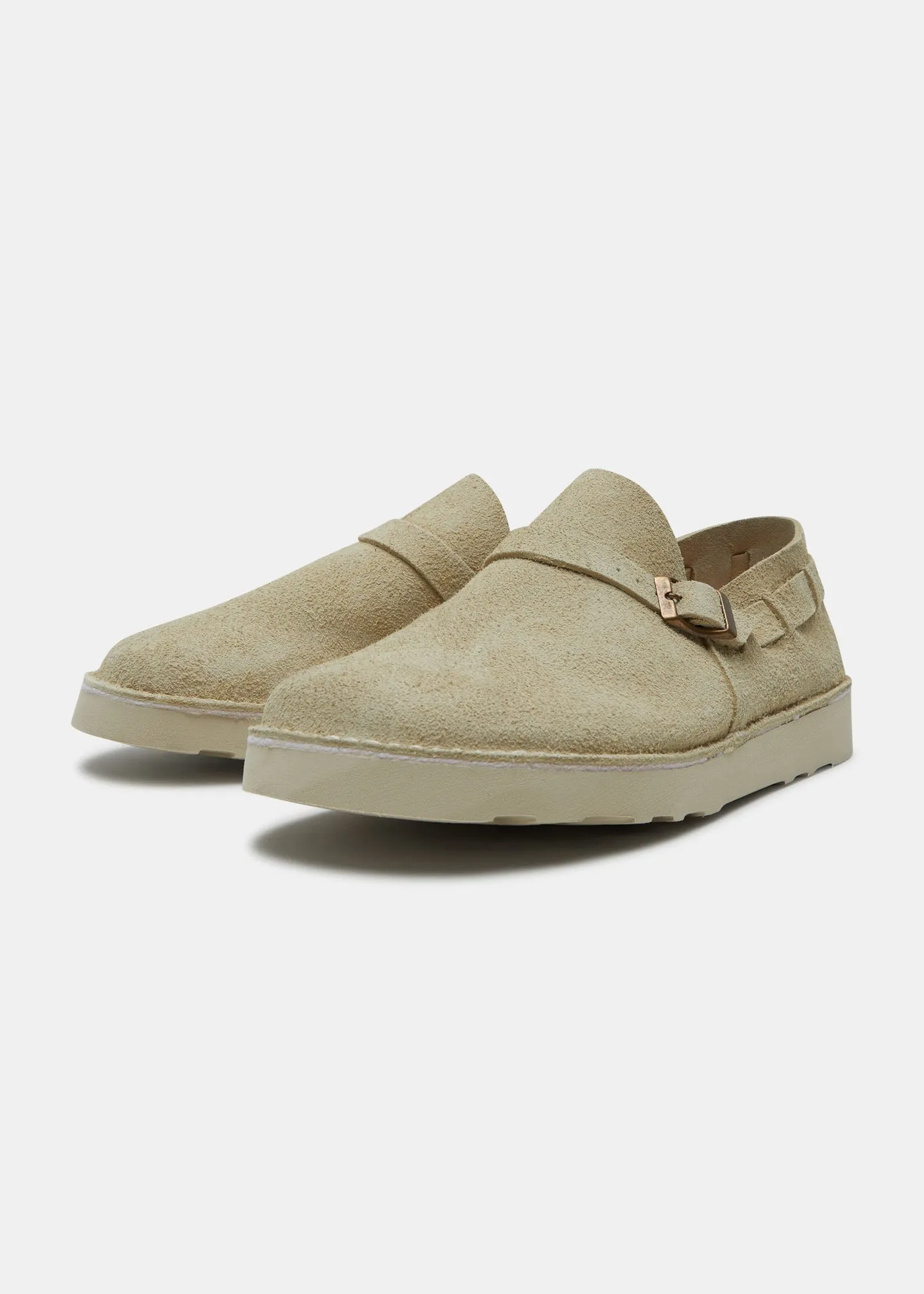 Corso II Suede Buckle Monk Shoe On EVA - Hairy Sand