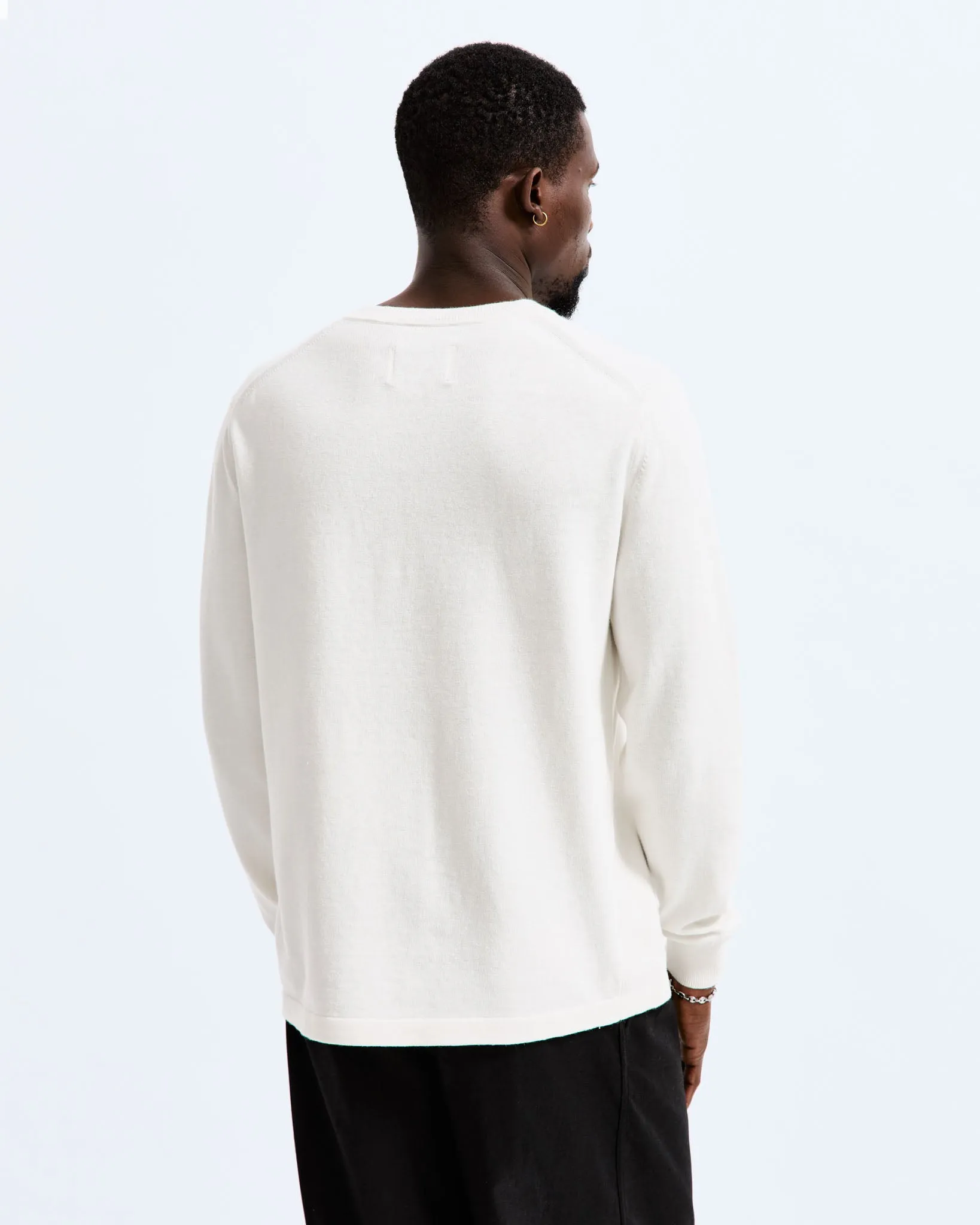 Cotton Linen Regatta Crewneck