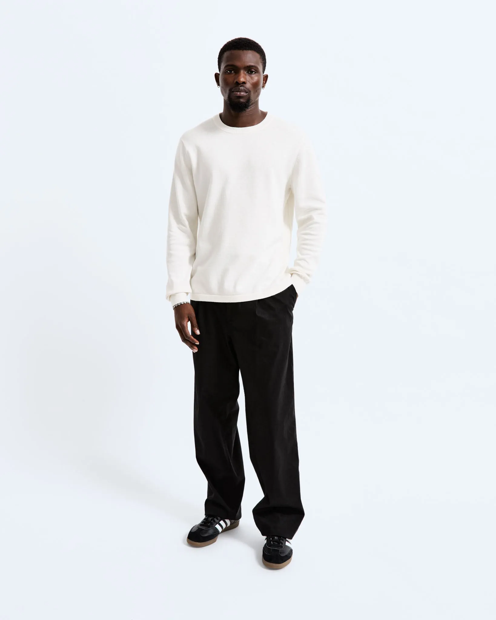 Cotton Linen Regatta Crewneck