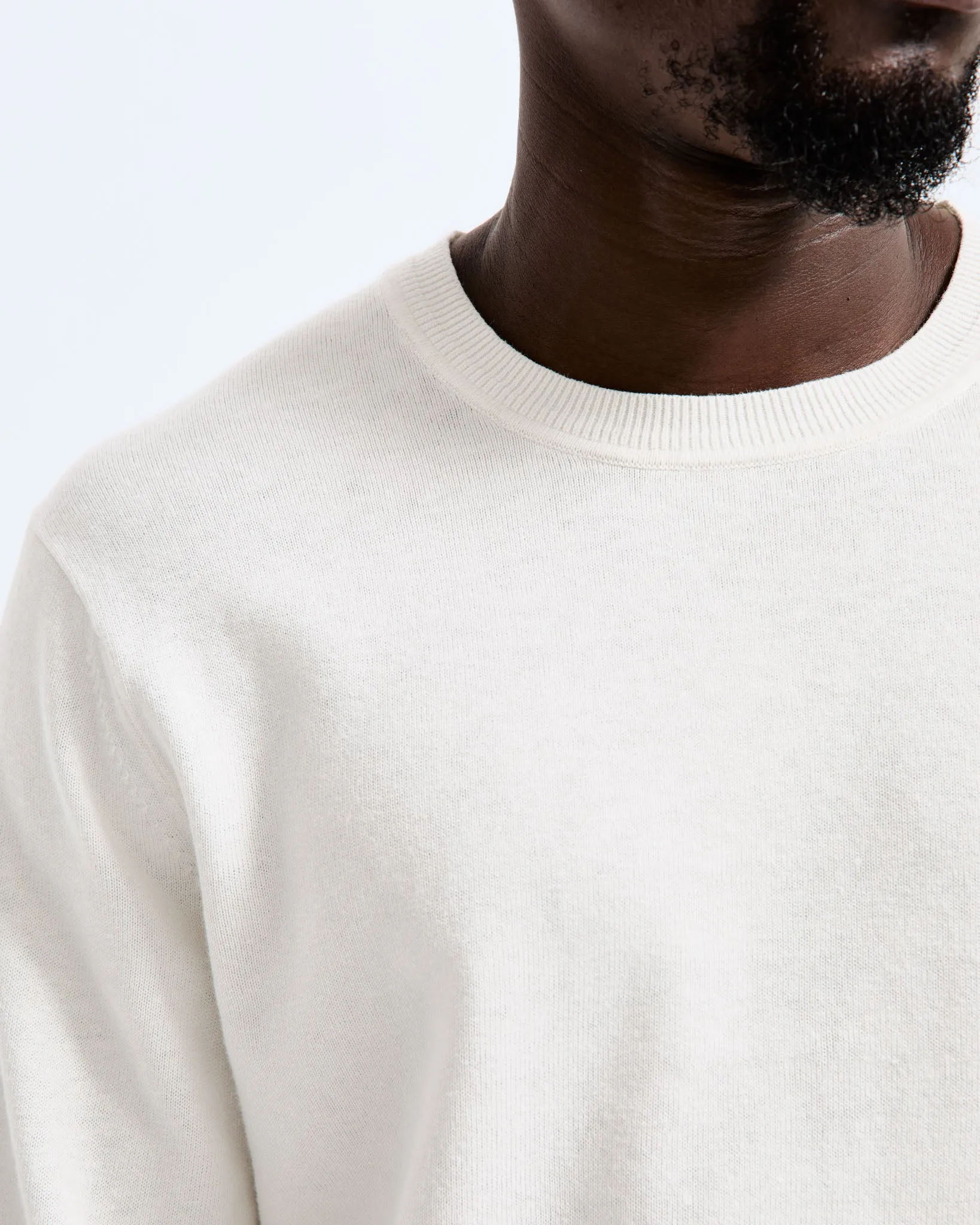 Cotton Linen Regatta Crewneck