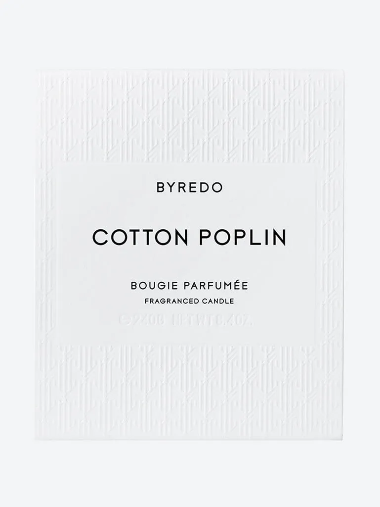 Cotton poplin candle